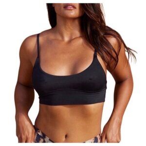 Free People We Are HAH Cami Bra Sz Small Womens Black Adjustable Strap Free Peop